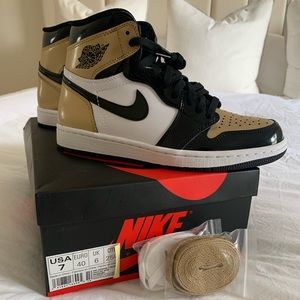 Black and Gold Jordan 1’s